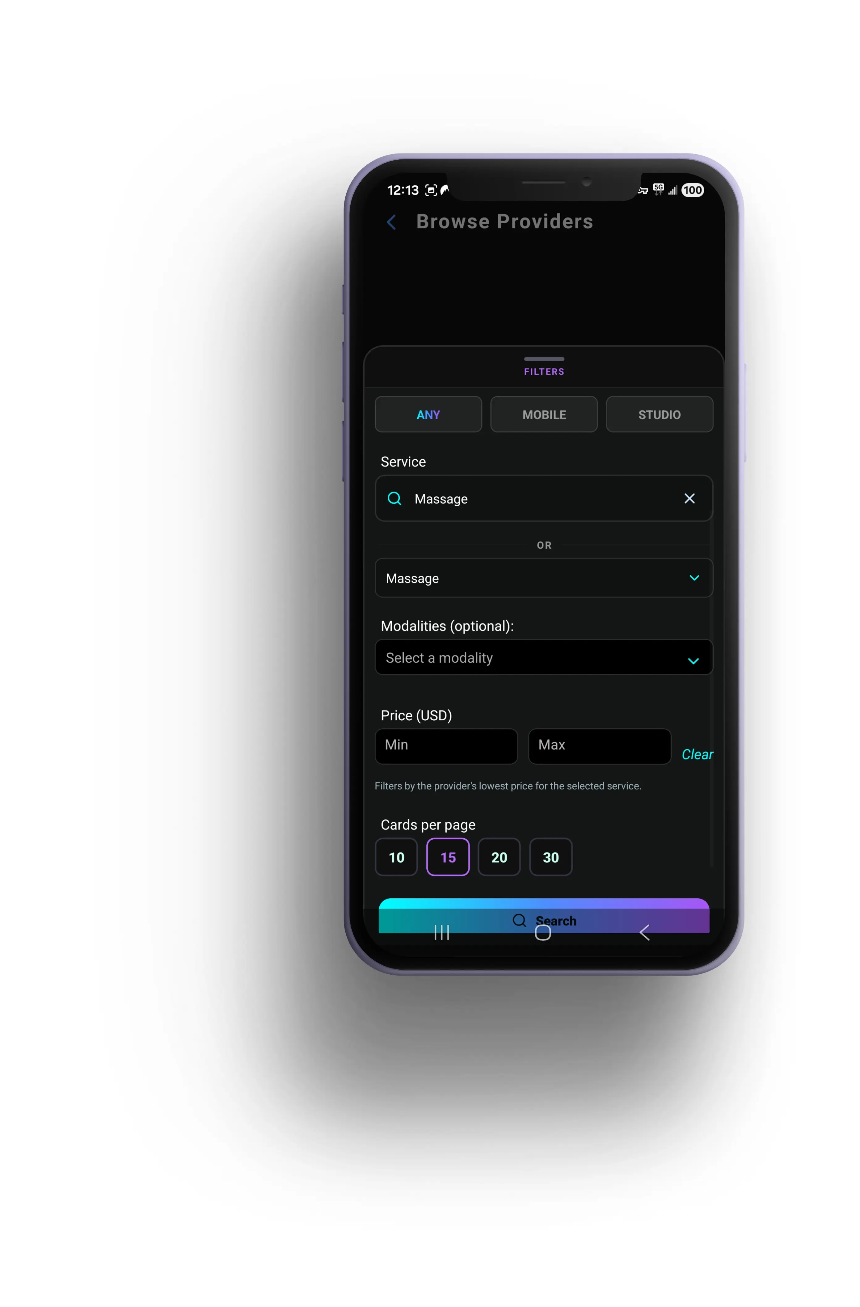 Kleo — search filters