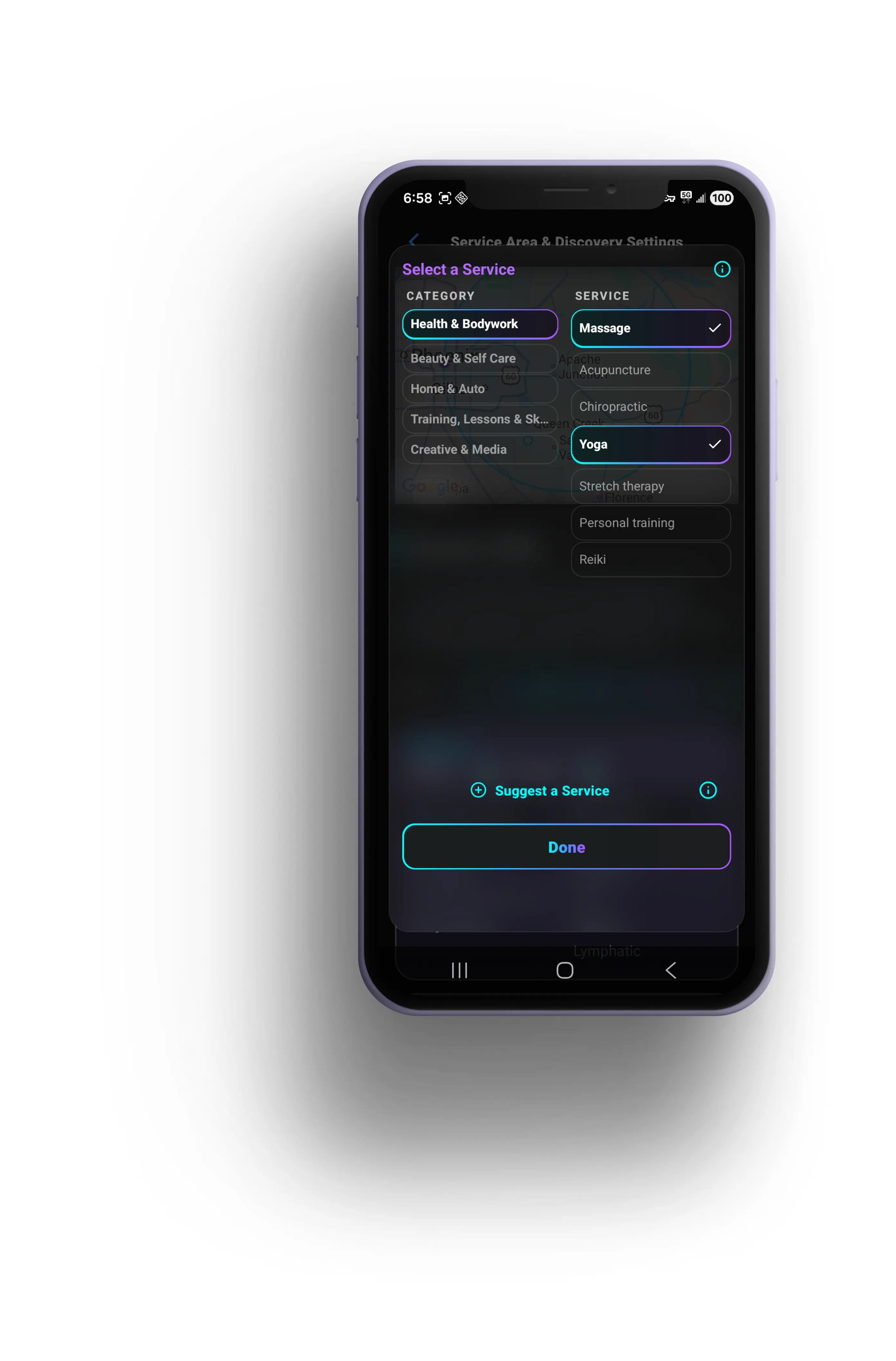 Kleo — service selector