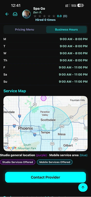 In-app chat